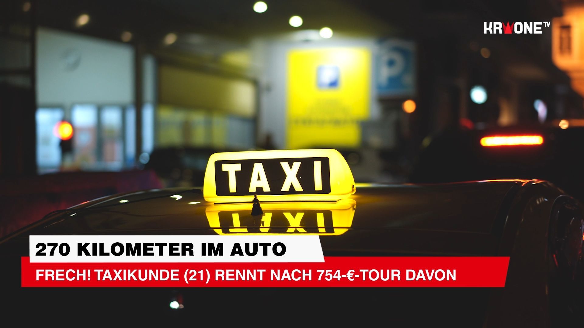 Frech! Taxikunde (21) runs away after 754-€-tour