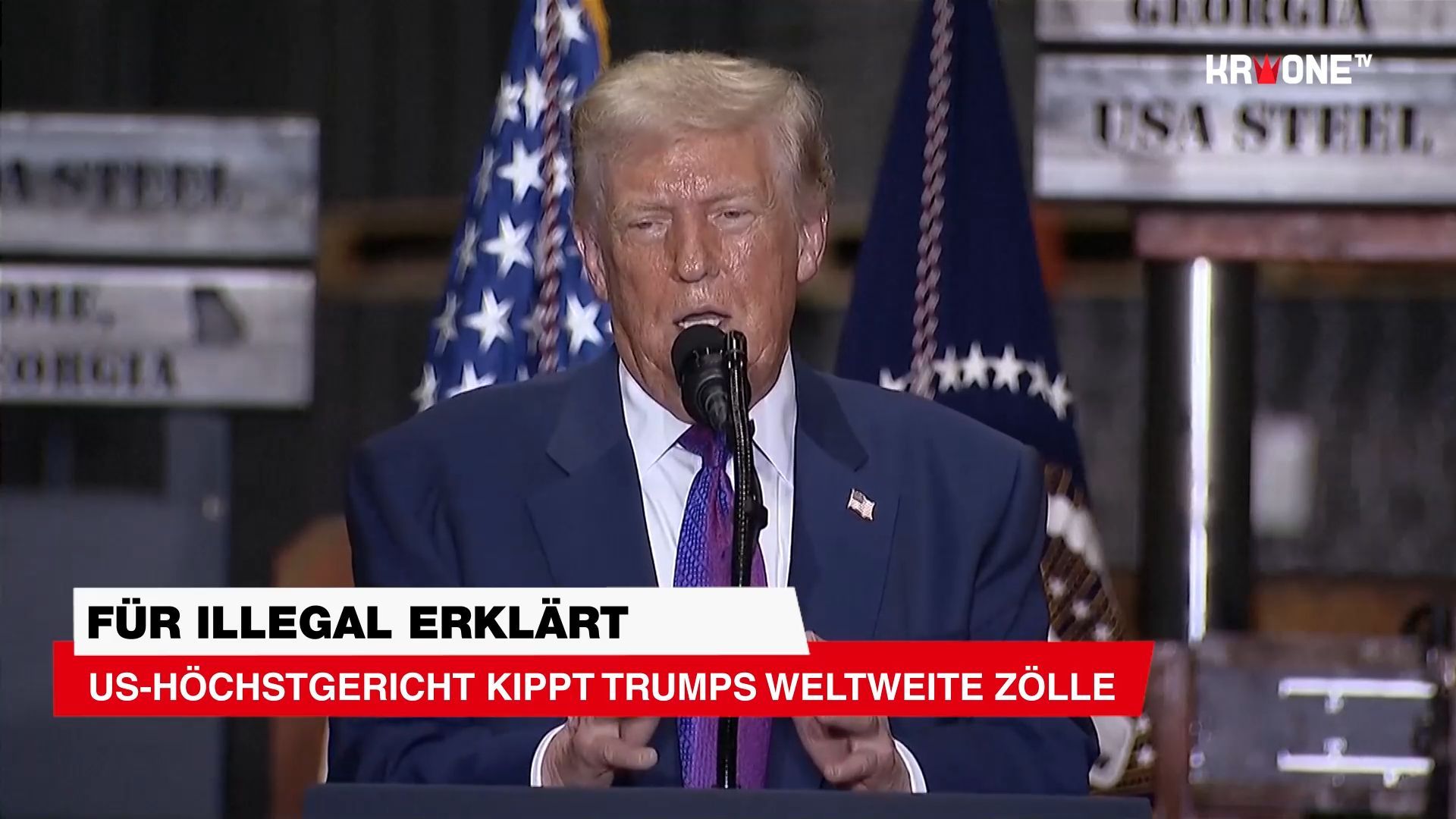 Video: US-Höchstgericht kippt Trump-Zölle, der legt jedoch nach!