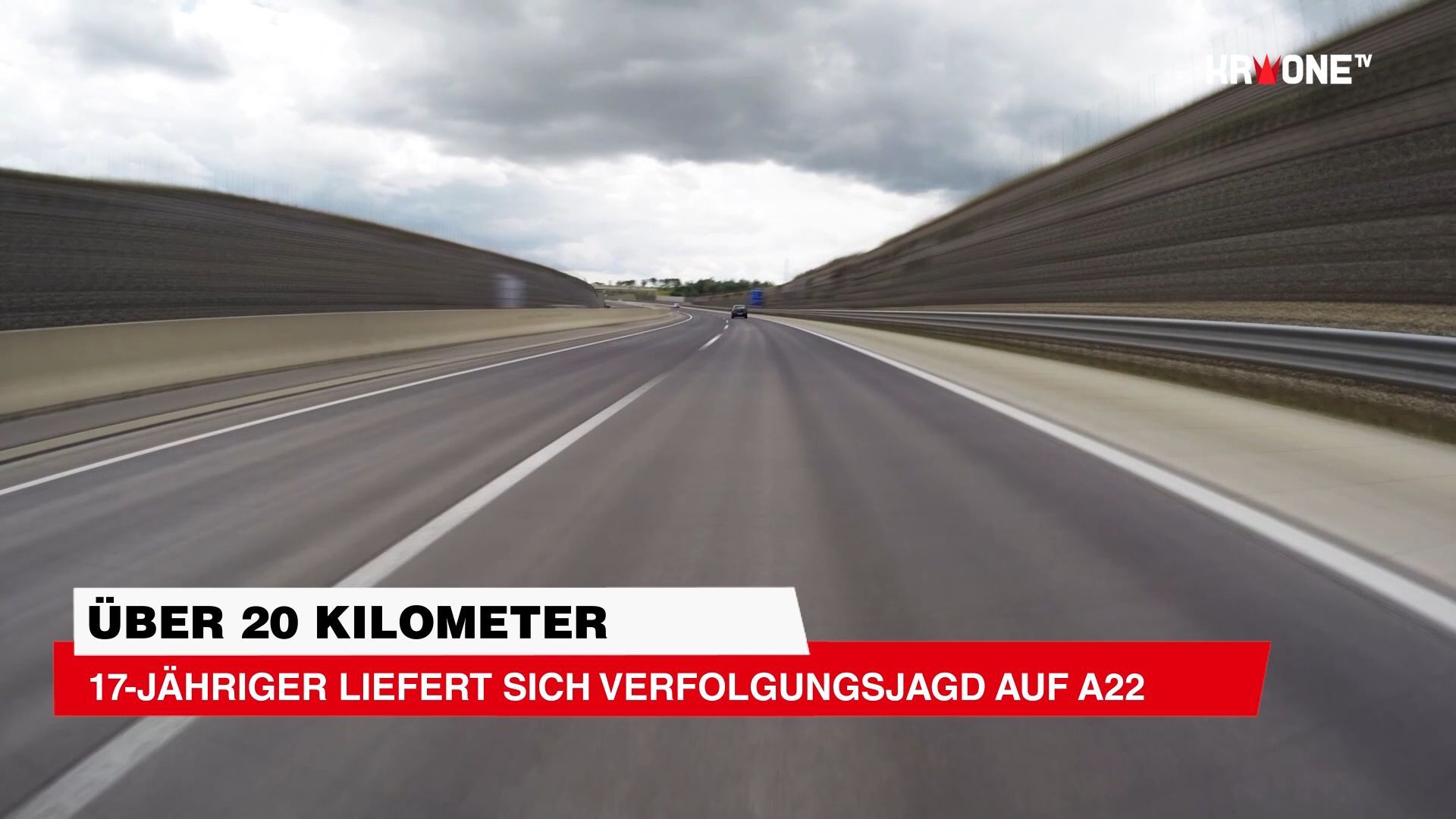 Video: Über 20 Kilometer ++ 17-Jähriger liefert sich Verfolgungsjagd auf A22