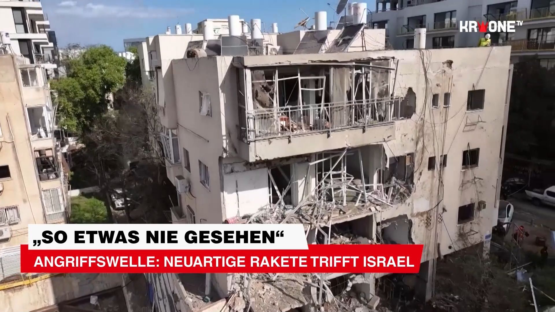 Video: „So etwas noch nie gesehen“: Neuartige Rakete trifft Israel