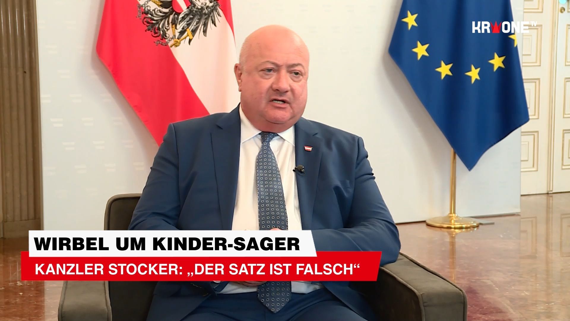 Video: Kanzler entschuldigt sich: „Der Satz ist falsch“