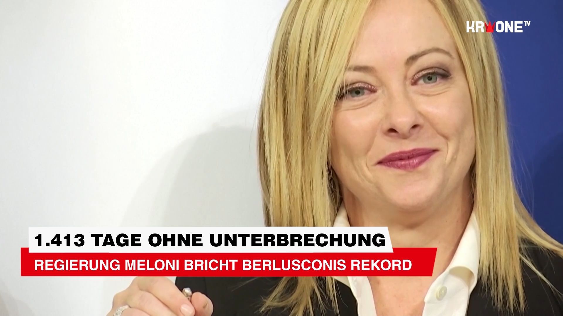 Video: Giorgia Meloni steht kurz vor historischer Marke