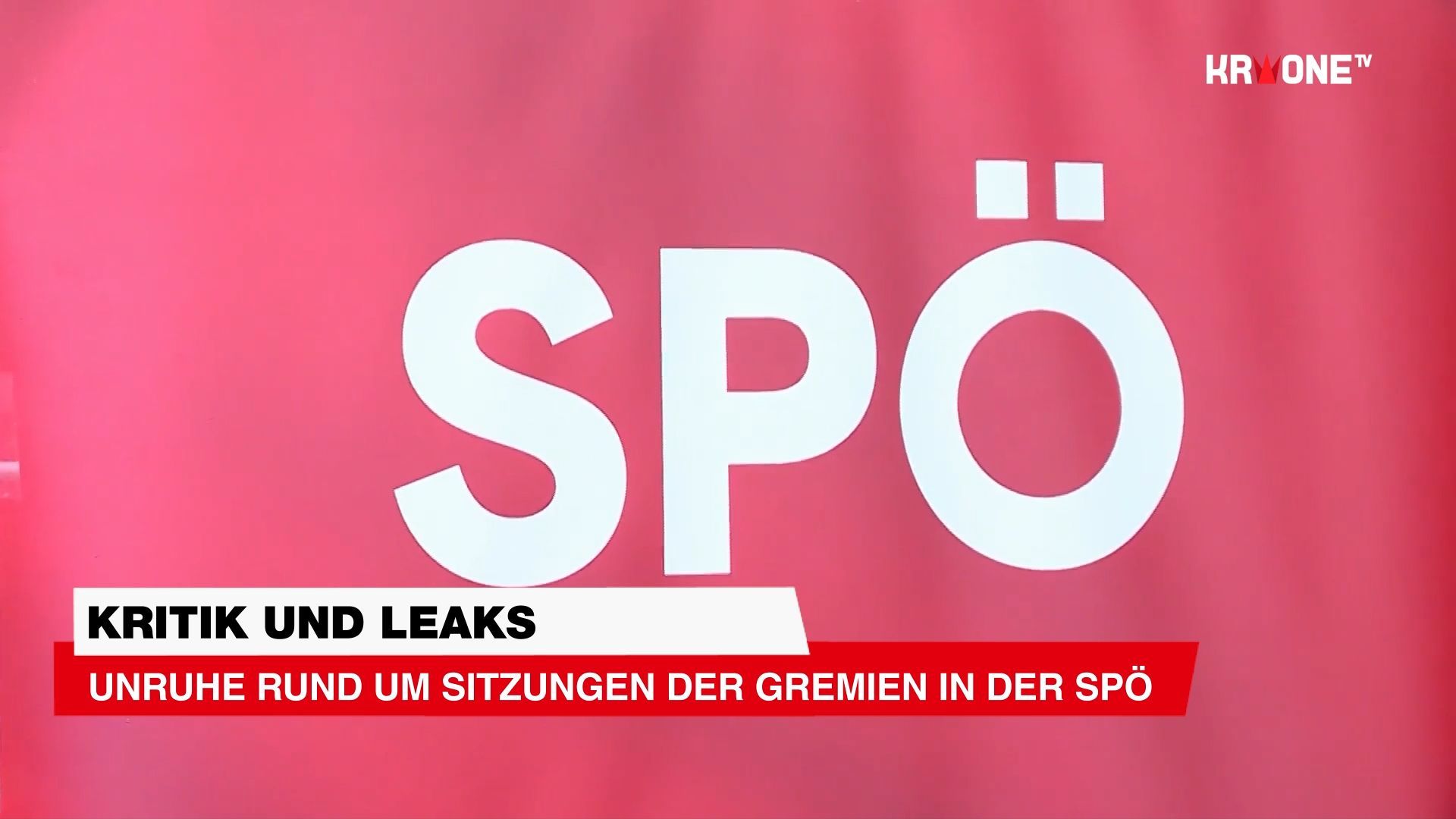 Video: Unruhe rund um Sitzungen der Gremien in der SPÖ