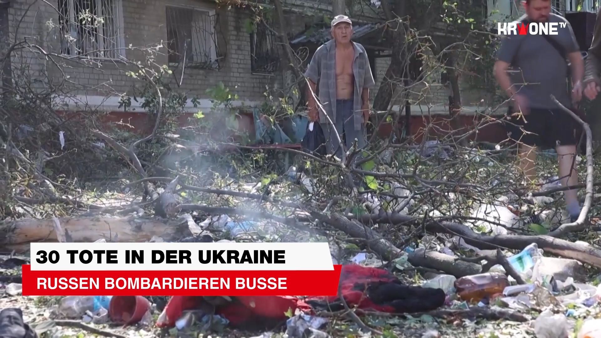 Video: Russen bombardieren Busse: 33 Tote in der Ukraine