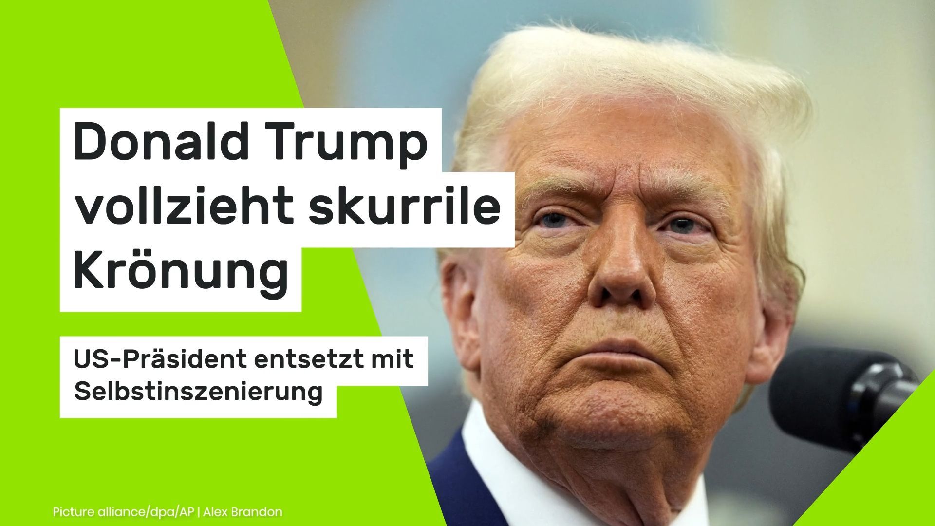 "Lang lebe der König!" Donald Trump vollzieht skurrile Krönung