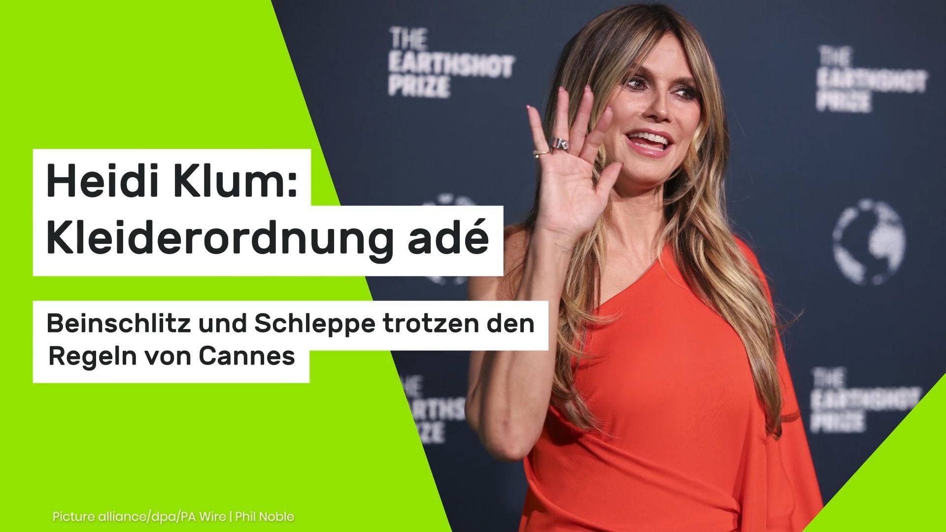 Heidi Klum: Dress code adieu - Slit and train defy Cannes rules