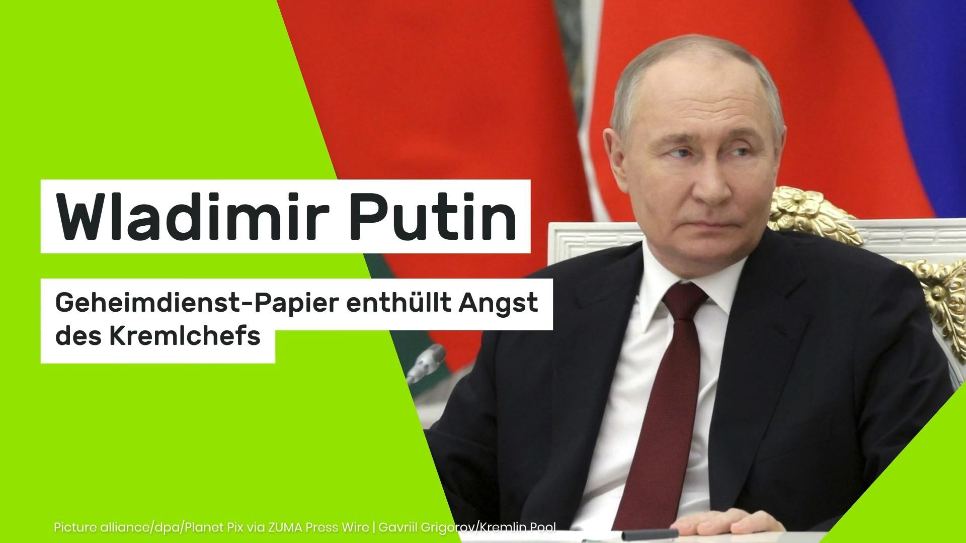 Video: Wladimir Putin: Geheimdienst-Papier enthüllt Angst des Kremlchefs