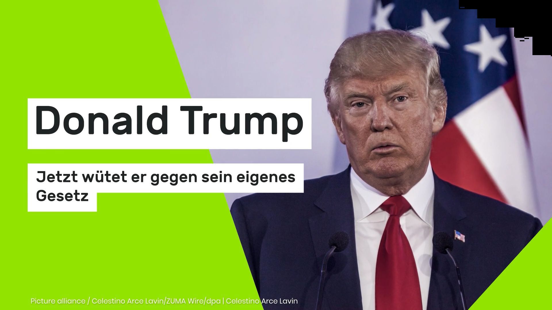 Video: Donald Trump: Jetzt wütet er gegen sein eigenes Gesetz