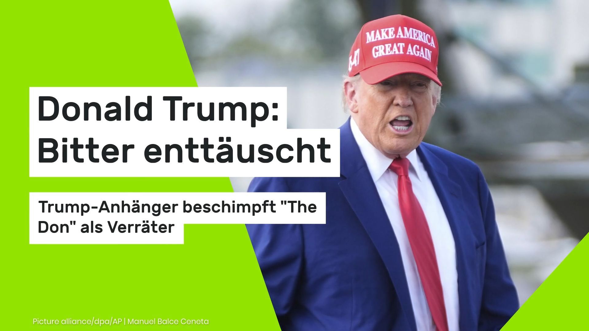 Video: Donald Trump: Bitter enttäuscht: Trump-Anhänger beschimpft "The Don" als Verräter