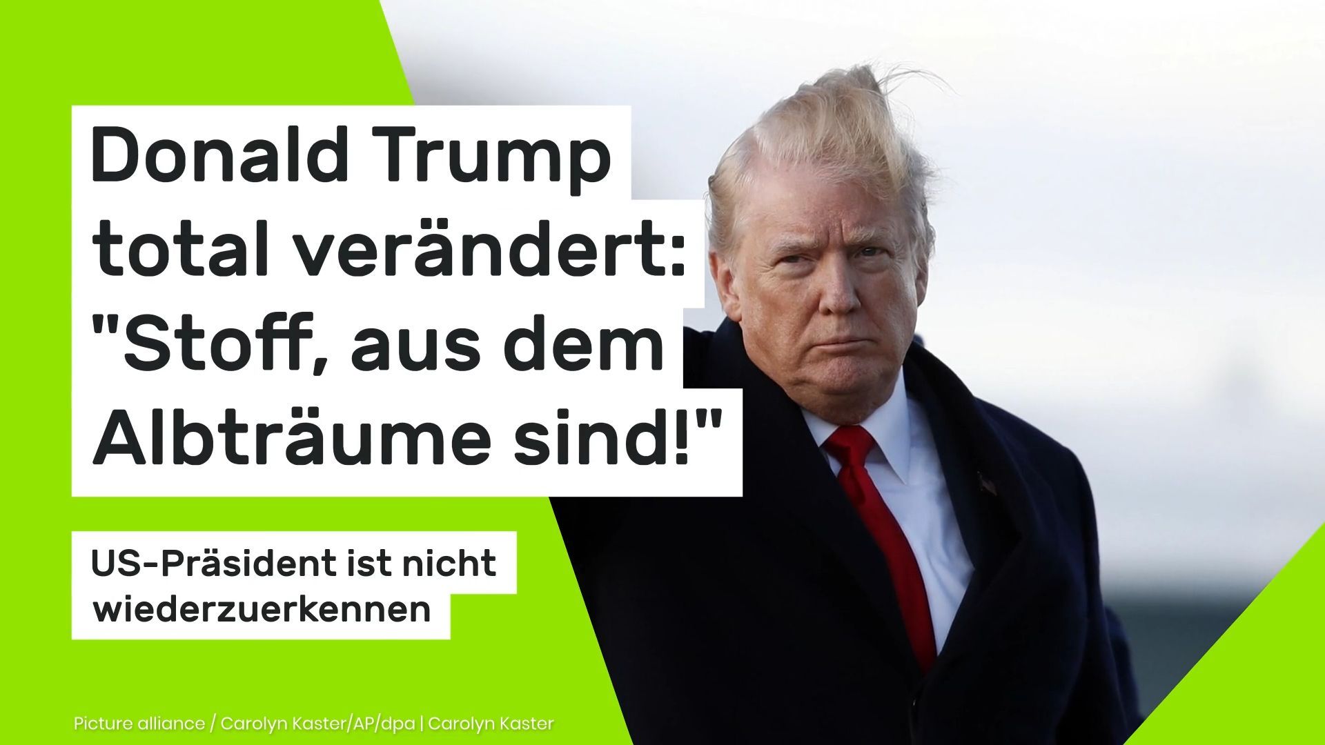 Video: Donald Trump total verändert: US-Präsident ist nicht wiederzuerkennen