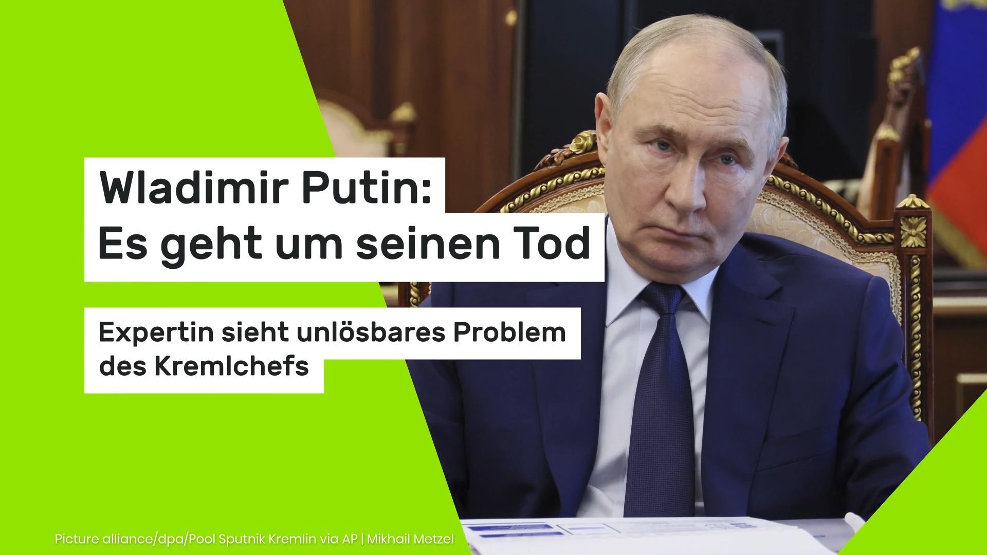 Video: Wladimir Putin: Es geht um seinen Tod: Expertin sieht unlösbares Problem des Kremlchefs