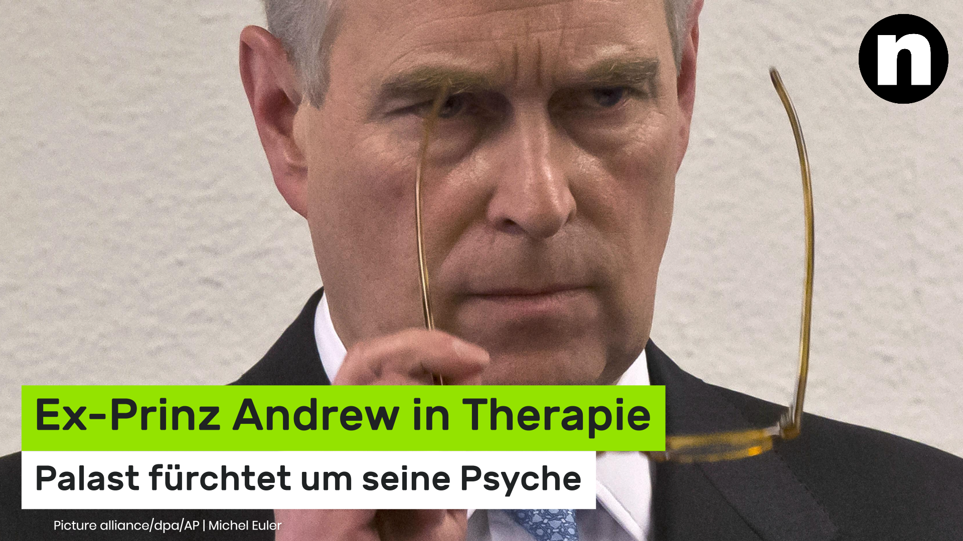 Video: Andrew Mountbatten-Windsor : Ex-Prinz Andrew in Therapie - Palast fürchtet um seine Psyche