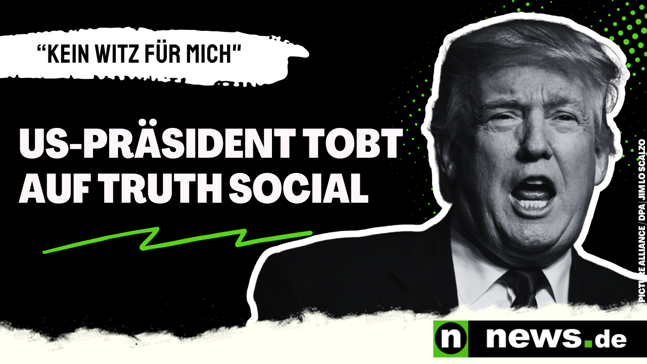 Video: Donald Trump: Das "ist kein Witz für mich" – US-Präsident tobt auf Truth Social
