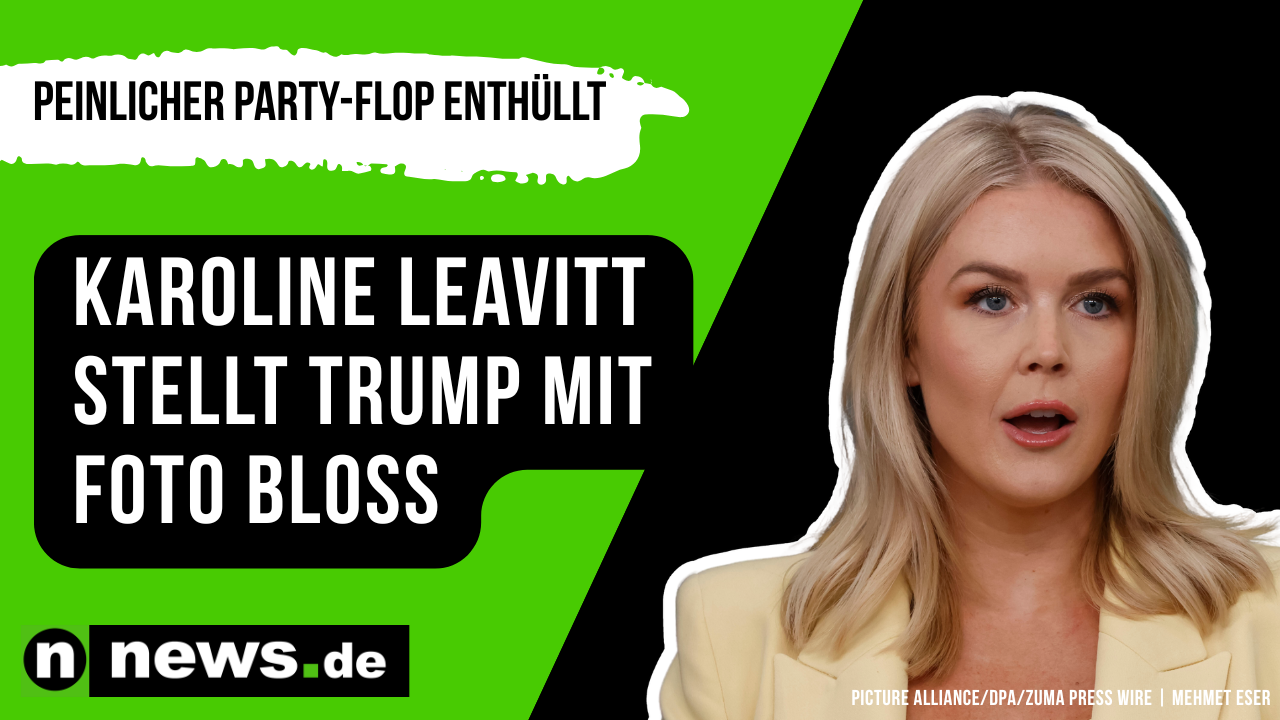 Video: Donald Trump: Peinlicher Party-Flop enthüllt - Karoline Leavitt stellt Trump mit Foto bloß