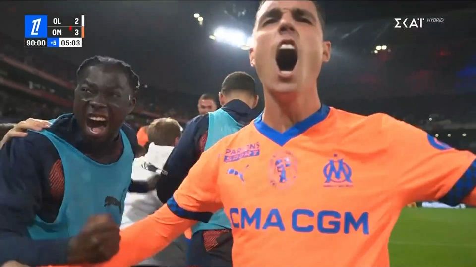 Aπίθανη Μαρσέιγ, έκλεισε το σπίτι της Λιόν στο 95′ με δέκα παίκτες (VIDEO)