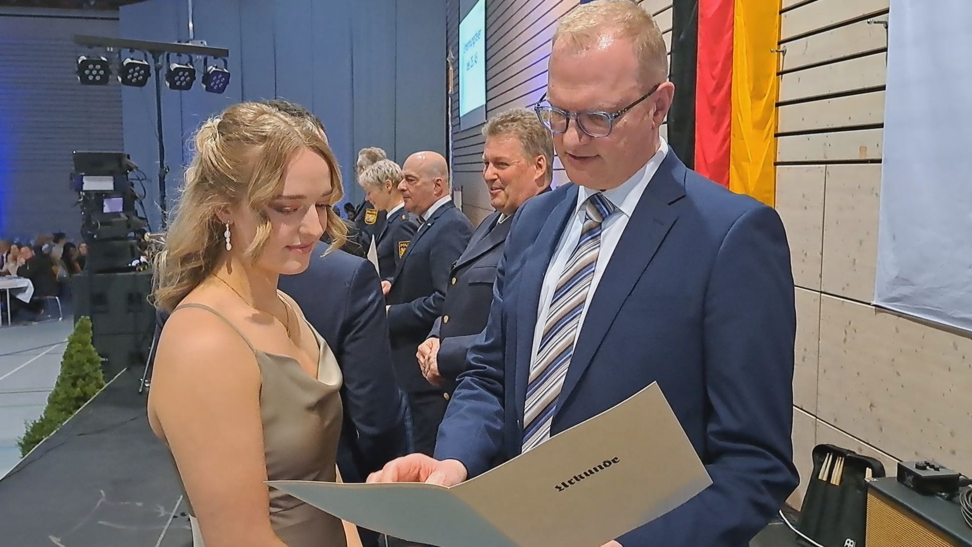 Ernennungsfeier bei der Bereitschaftspolizei in Eichstätt