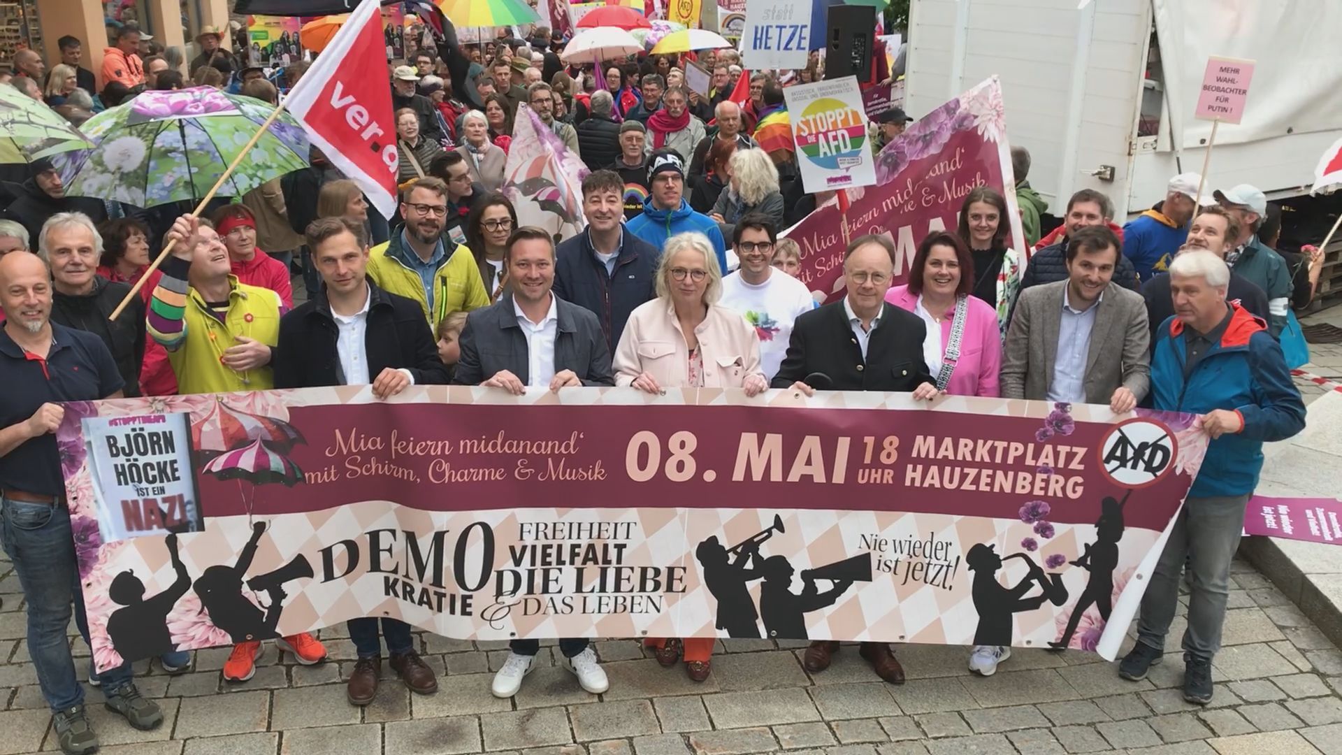 Hauzenberg: Demo für Demokratie und Vielfalt