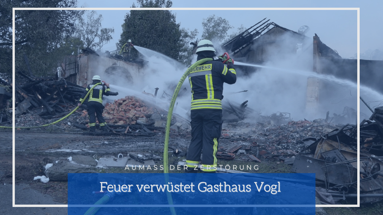 Das Ausmaß der Zerstörung: Feuer verwüstet Passauer Gasthaus Vogl