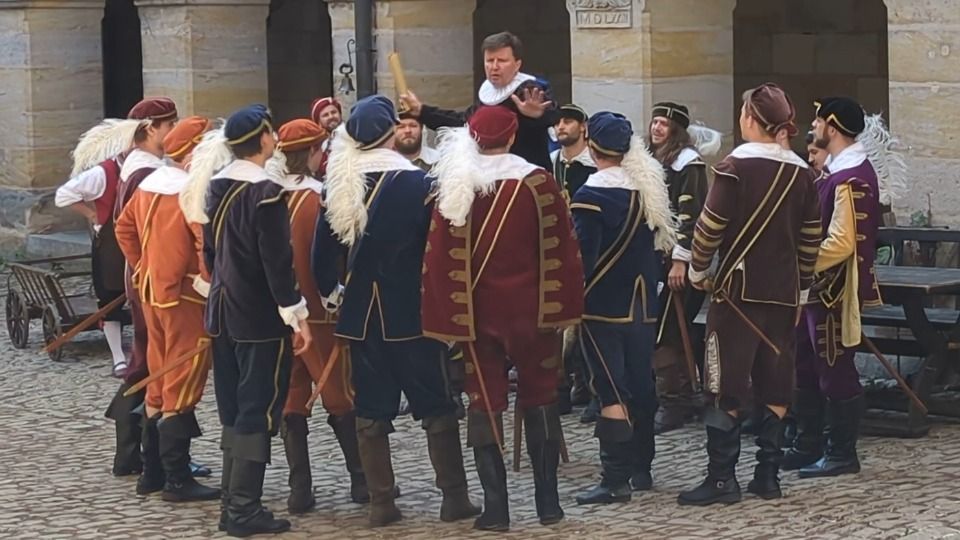 Main rehearsal for the Wallenstein Festival in Altdorf