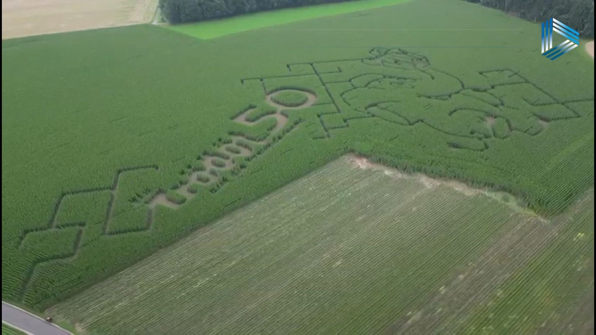 Video: Das Maislabyrinth von Obing