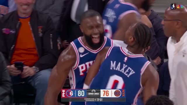 Highlights: LeBrons 76ers vermiesen Knicks die Party
