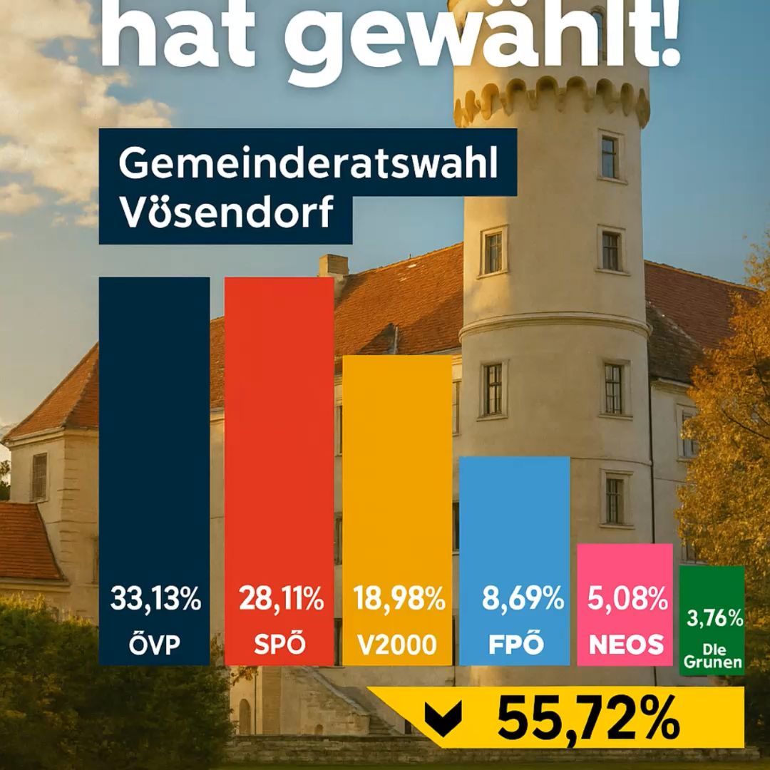 Vösendorf hat gewählt – Machtverhältnisse verschieben sich