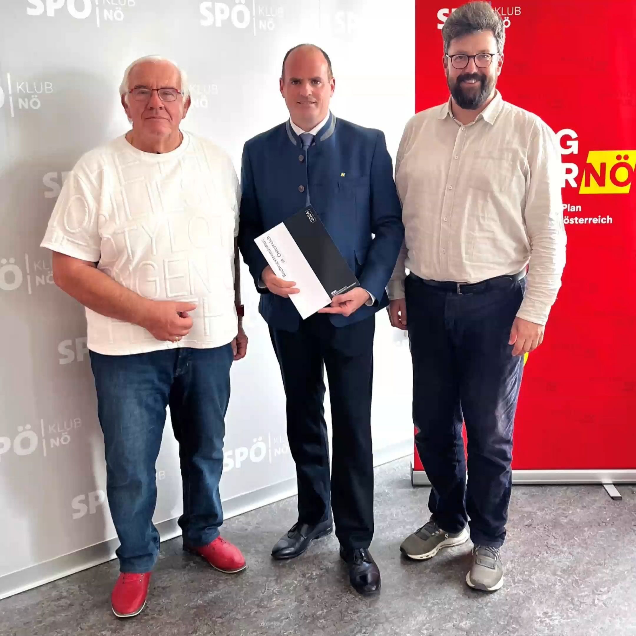 Video: St. Pölten Freiheitskämpfer zu Antrittsbesuch bei SPÖ-Klubobmann Zonschits