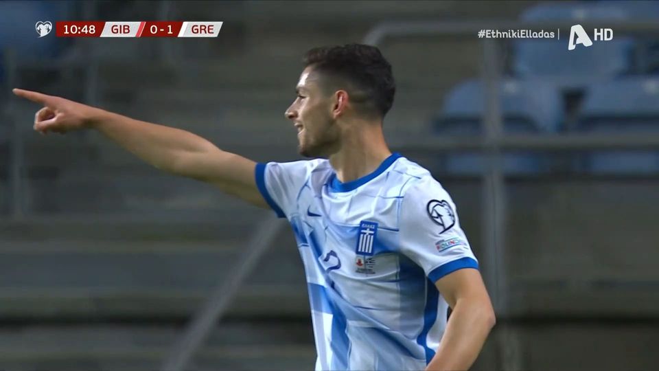 Γιβραλτάρ-Ελλάδα: Άνοιξε το σκορ με τον Μασούρα η γαλανόλευκη (VIDEO)