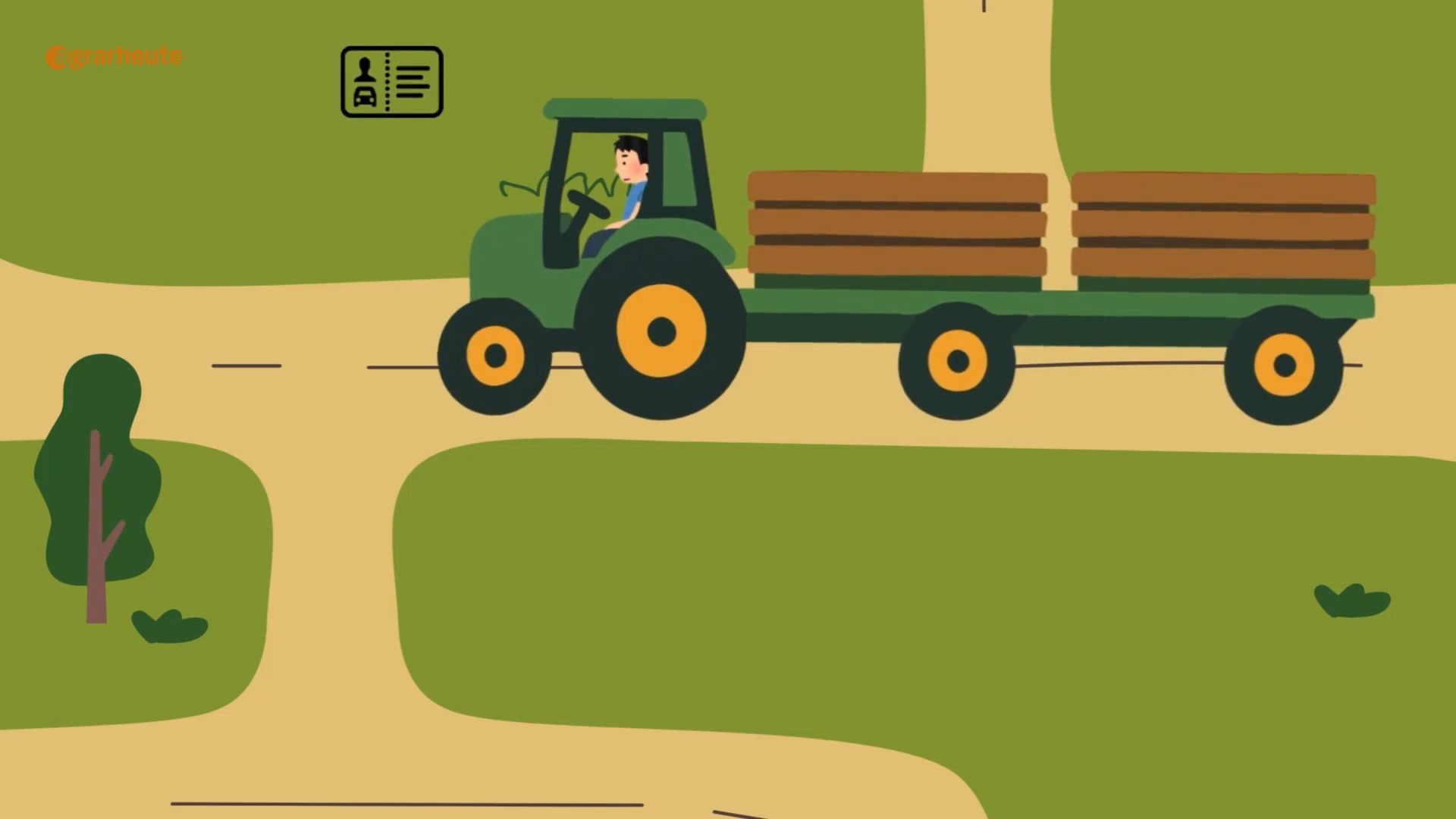 Can I drive tractors with two trailers with a car license?