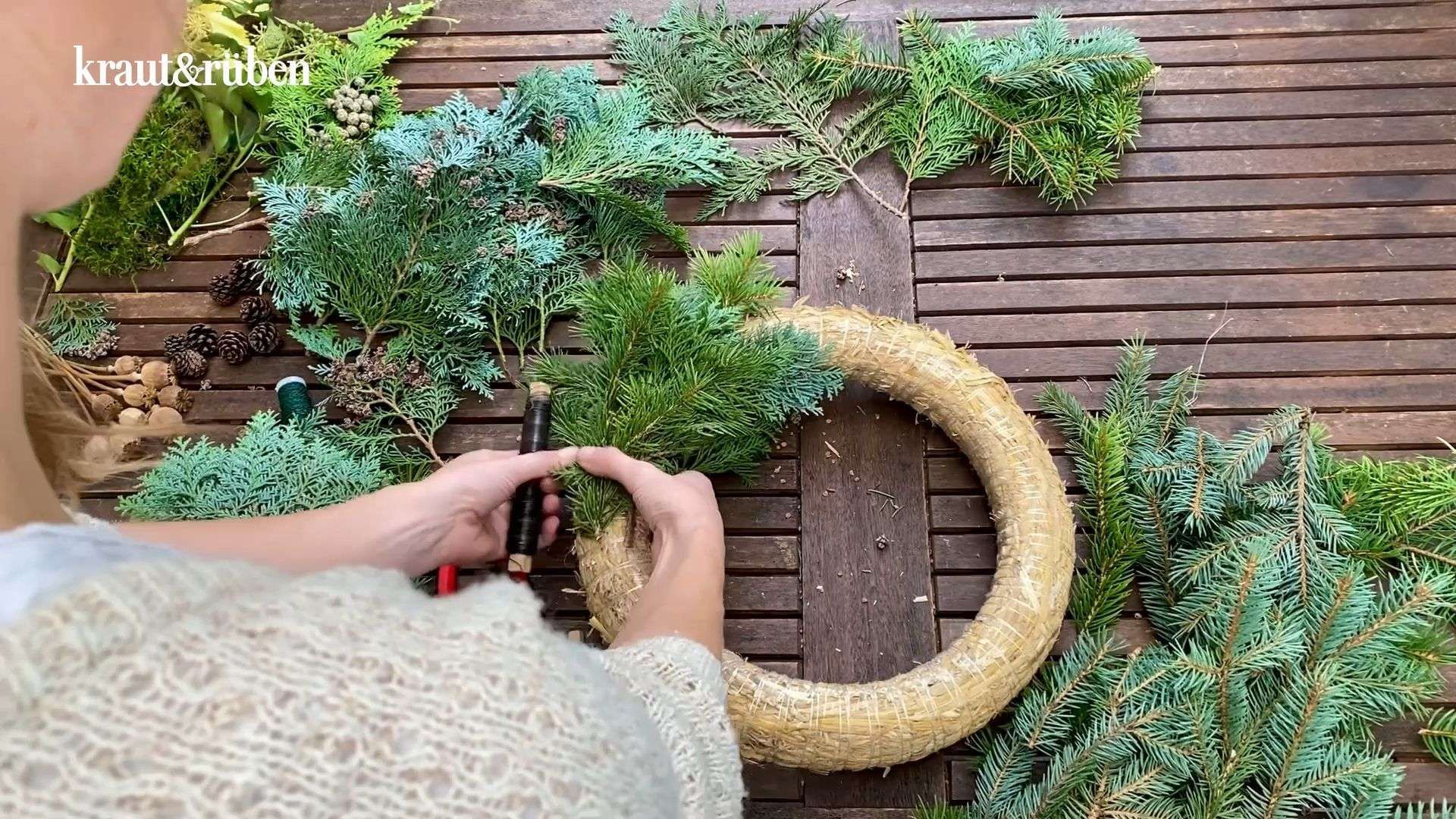 Realizza la tua corona dell'Avvento