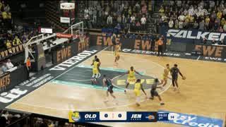 Spiel Highlights zu EWE Baskets Oldenburg – Science City Jena
