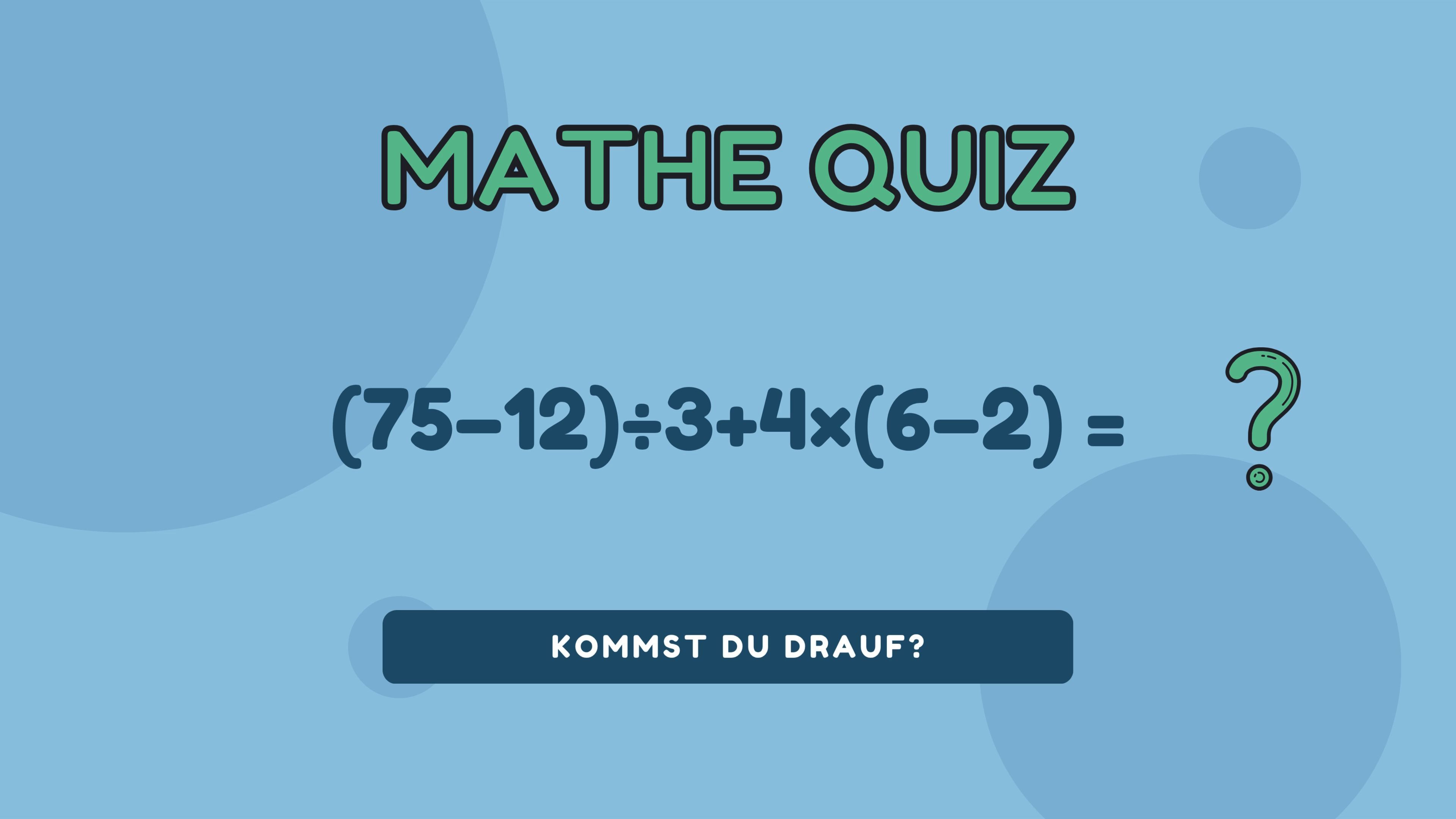 Math Quiz: Can you solve this equation? (Episode 7)