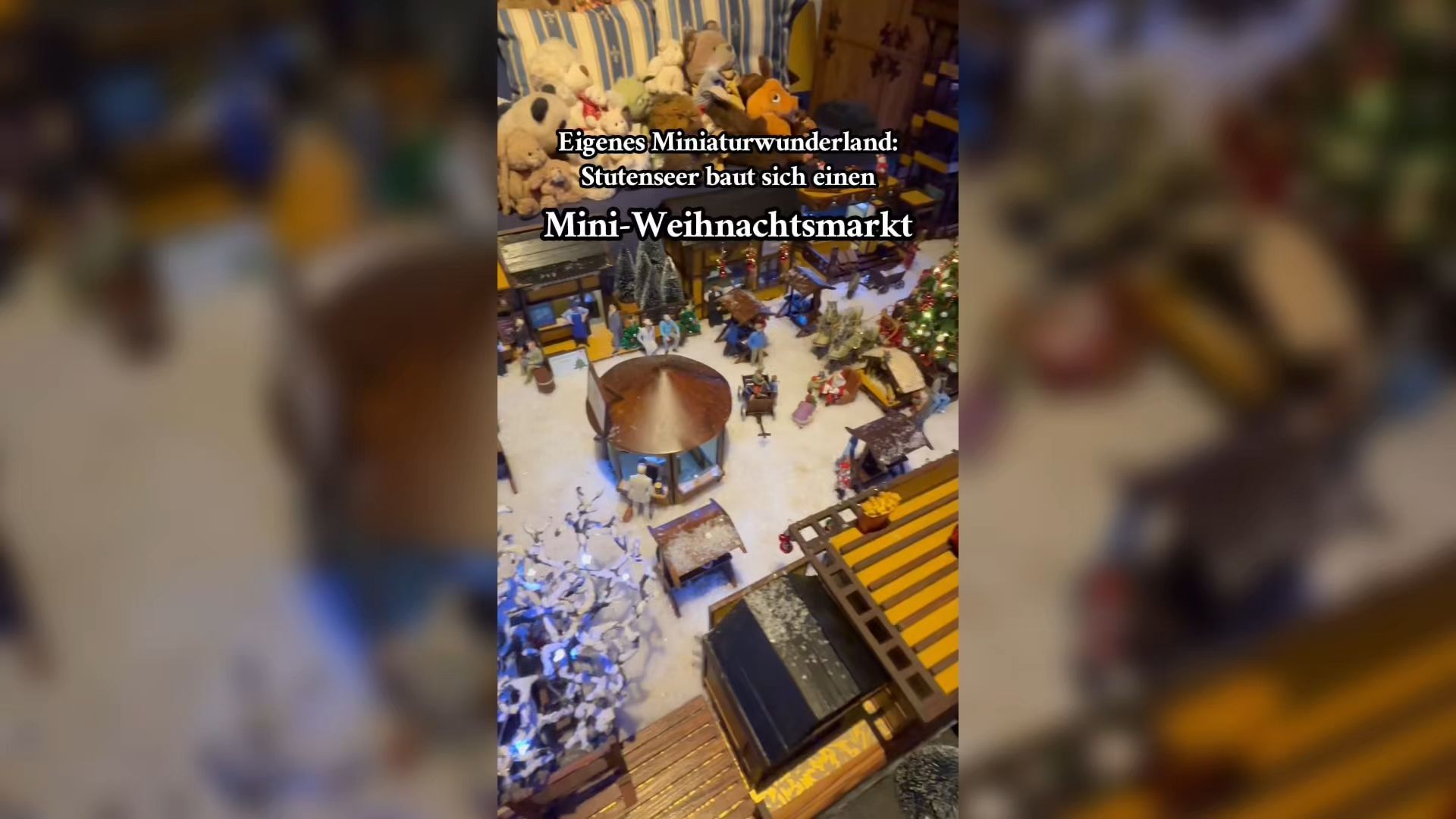 Video: Fast sechs Jahre Bastelarbeit: Stutenseer baut detailreichen Mini-Weihnachtsmarkt im Wohnzimmer