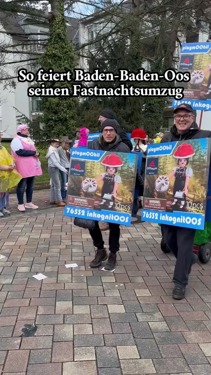 Video: Tradition und Party: So feiert Baden-Oos den Fastnachtsumzug