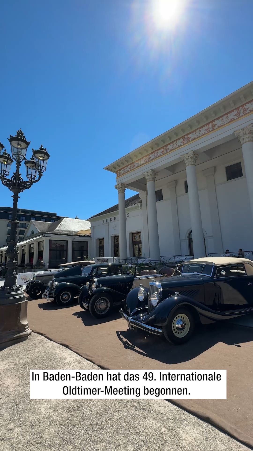 Video: Eröffnung des Oldtimer-Meetings in Baden-Baden