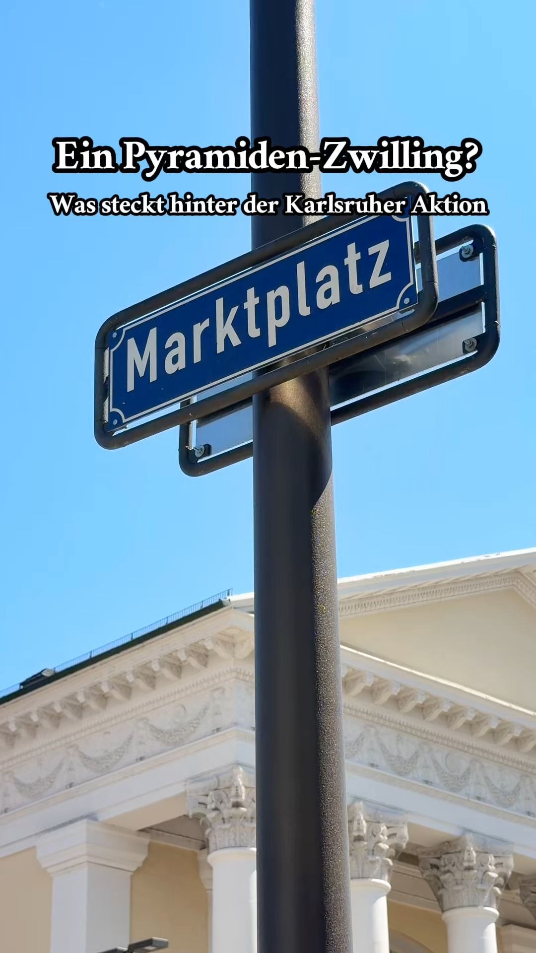 Video: Auf dem Karlsruher Marktplatz stehen plötzlich zwei Pyramiden