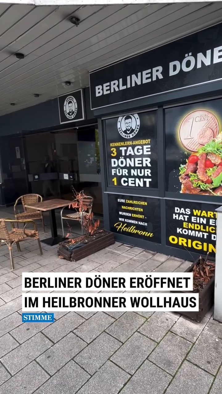 Berliner Döner opens in Heilbronn's Wollhaus