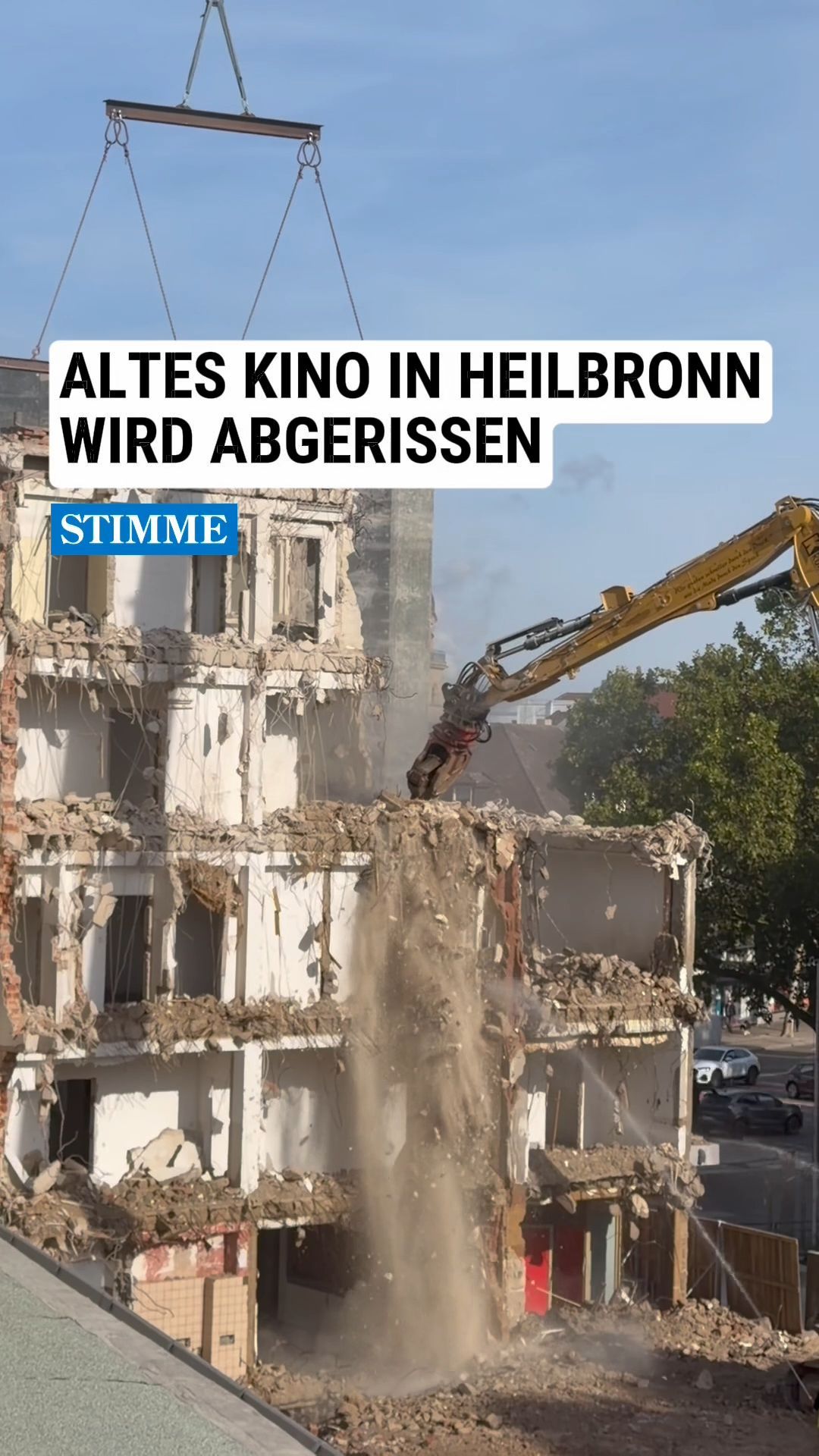 Video: Altes Kino in Heilbronn wird abgerissen