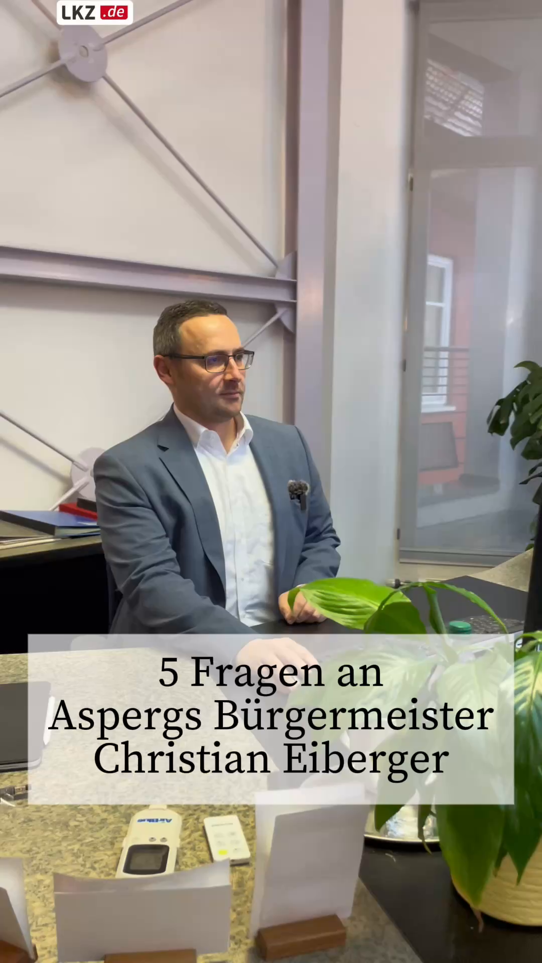 Fünf Fragen an Aspergs Bürgermeister Christian Eiberger