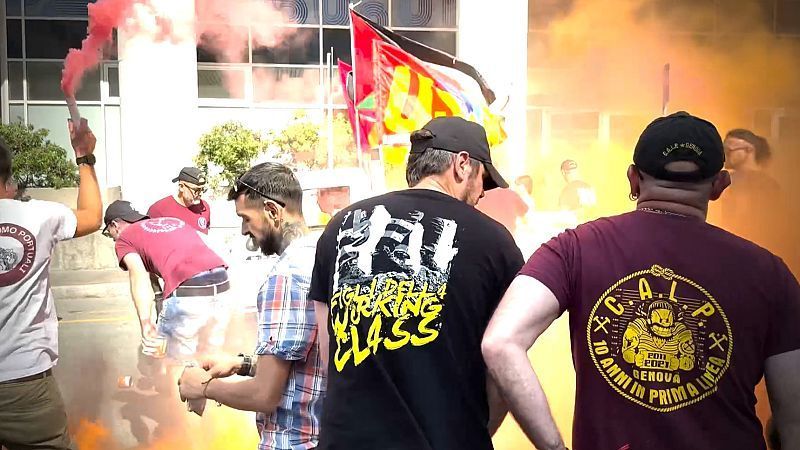 Europäische Hafenarbeiter stellen sich gegen Waffenexporte nach Israel