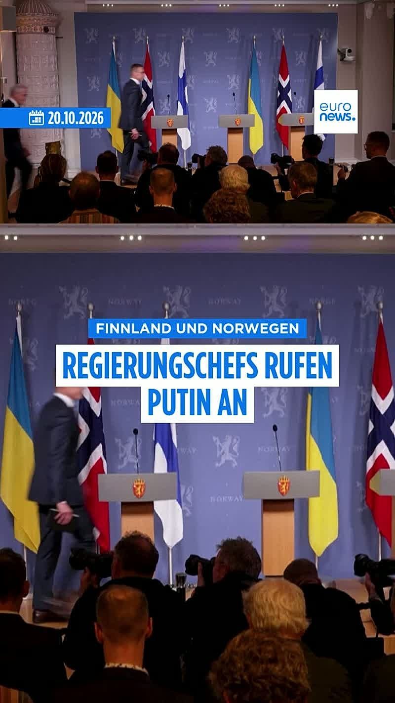 Video: Anruf bei Putin: Oslo und Helsinki wollen neuen Friedensprozess