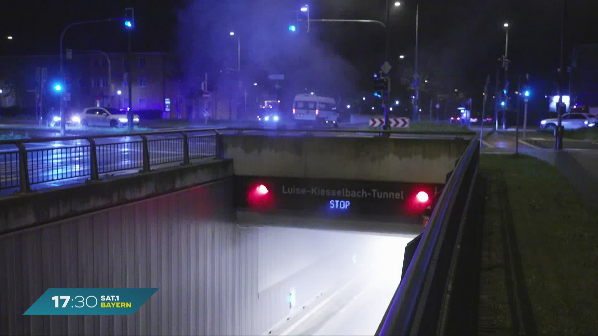 Brand im Luise-Kiesselbach-Tunnel: Münchner Ring vorerst gesperrt