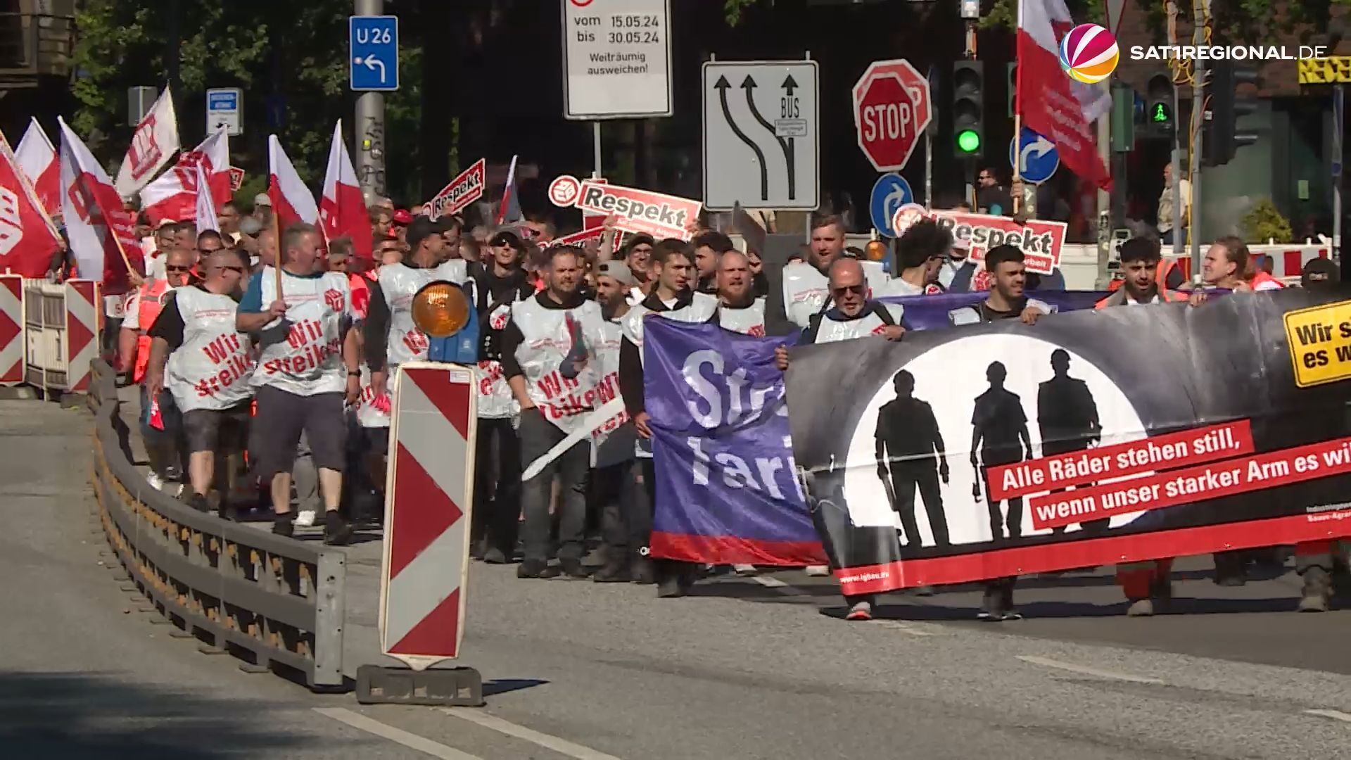 Arbeitsniederlegung: Erster Streik in der Baubranche seit 17 Jahren
