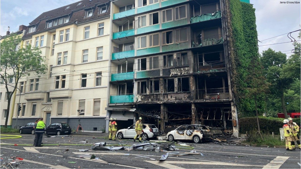 Drie doden en 16 gewonden na brand in kiosk in Düsseldorf