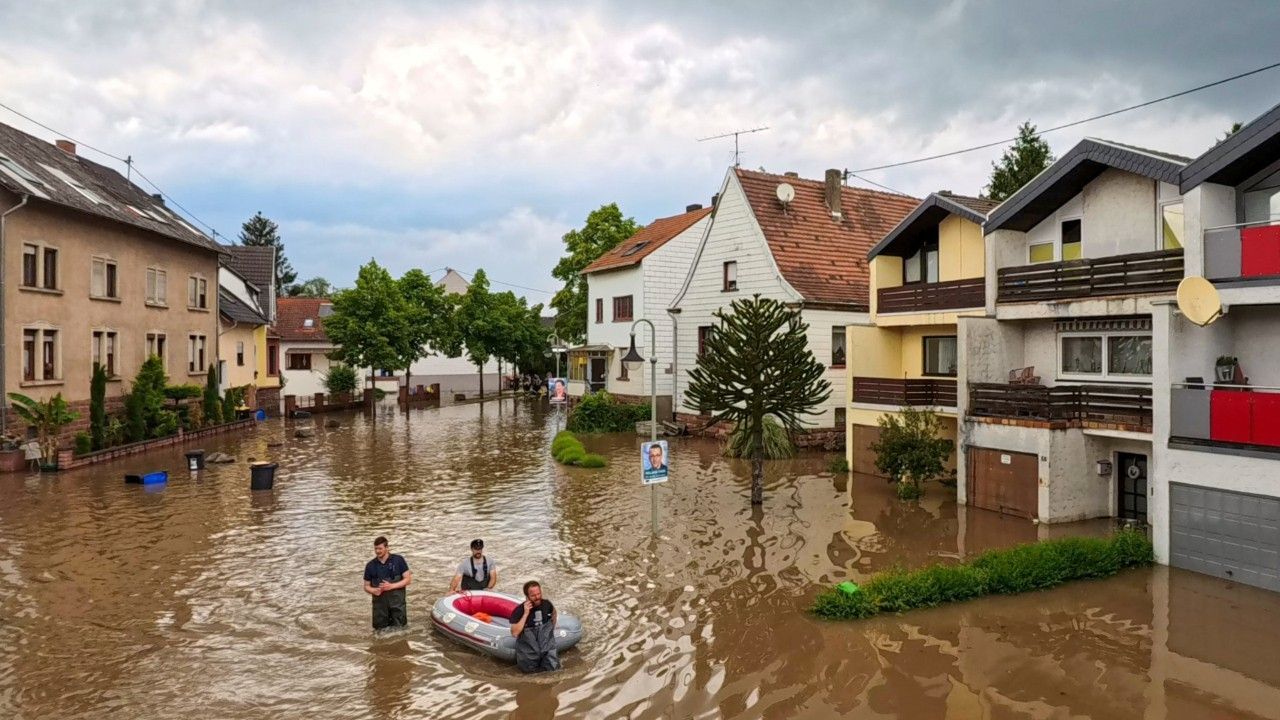 Hochwasser: Frau stirbt nach Rettungseinsatz - starker Regen vorhergesagt