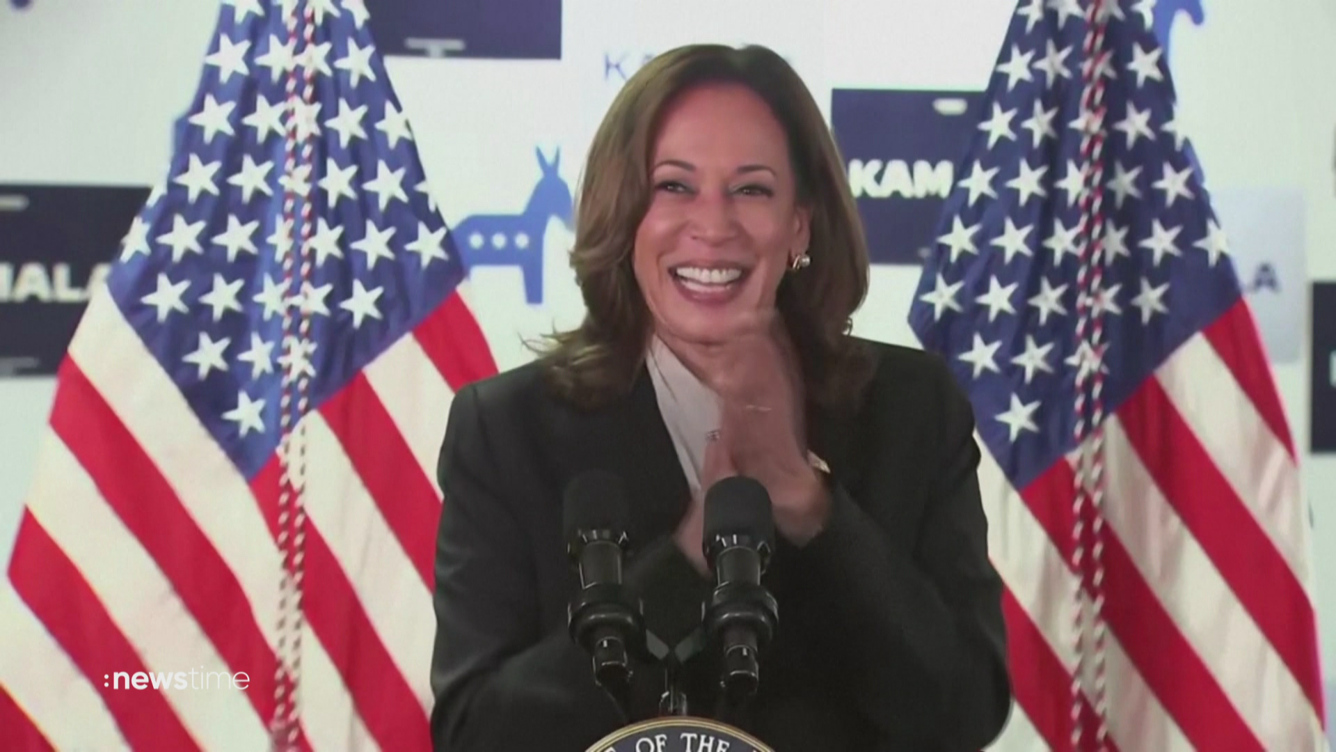 Großer Zuspruch für Kamala Harris