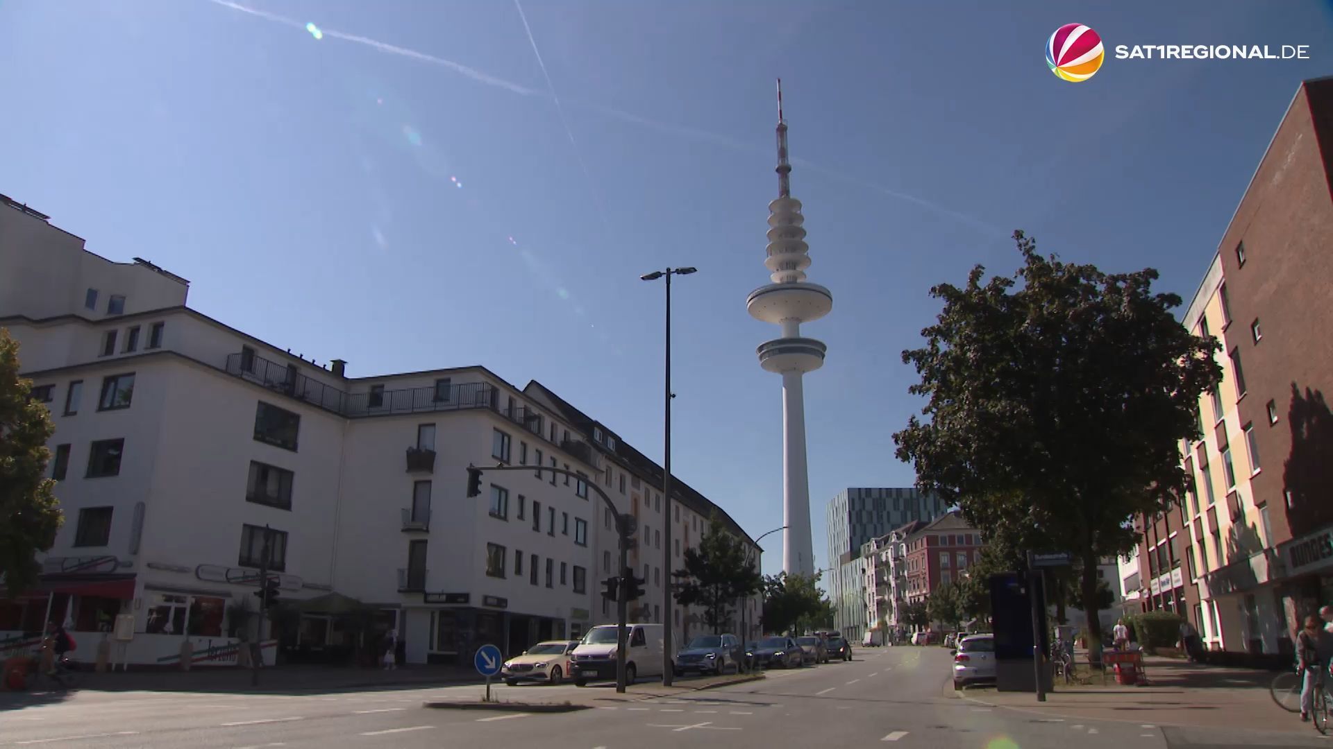 Umbau-Fortschritt des Hamburger Fernsehturms