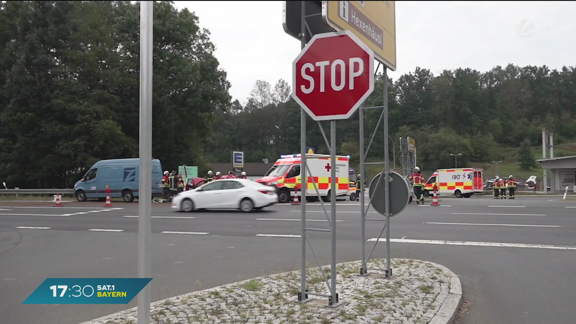 Verkehrsunfall in Eschenbach: Ein Autofahrer schwer verletzt