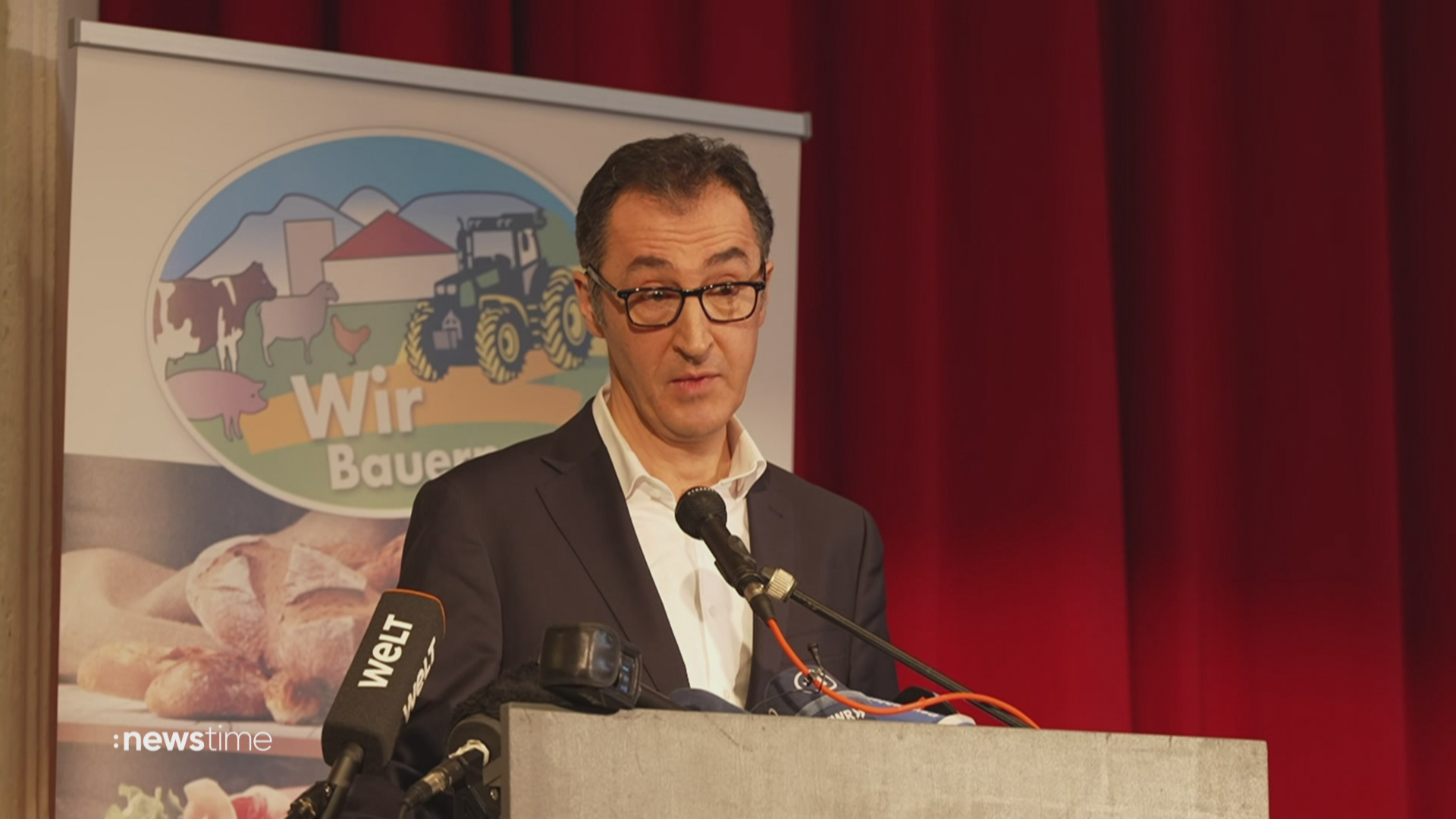 Proteste der Landwirte: Özdemir stellt sich wütenden Bauern