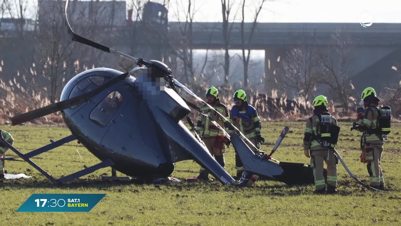 Glück im Unglück: Hubschrauber-Unfall in Oberbayern ohne Verletzte